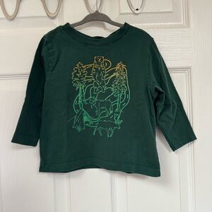 🐻 Hanna Andersson Long Sleeve Shirt with Bear Outdoors Design